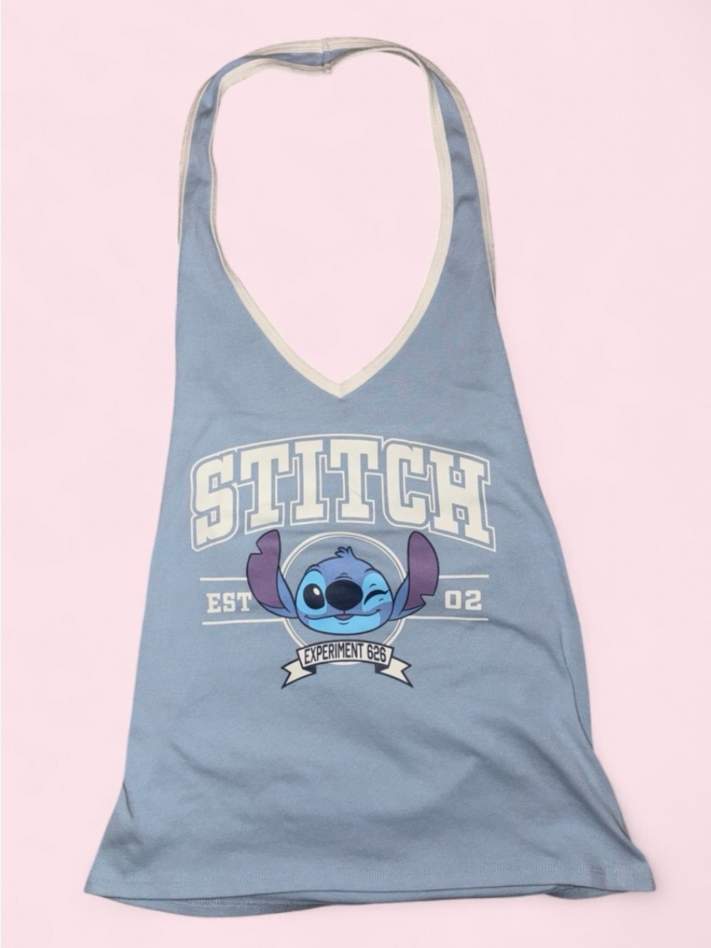 Disney Stitch Experiment 626 Halter Tank Top, Size XL - New Without Tags